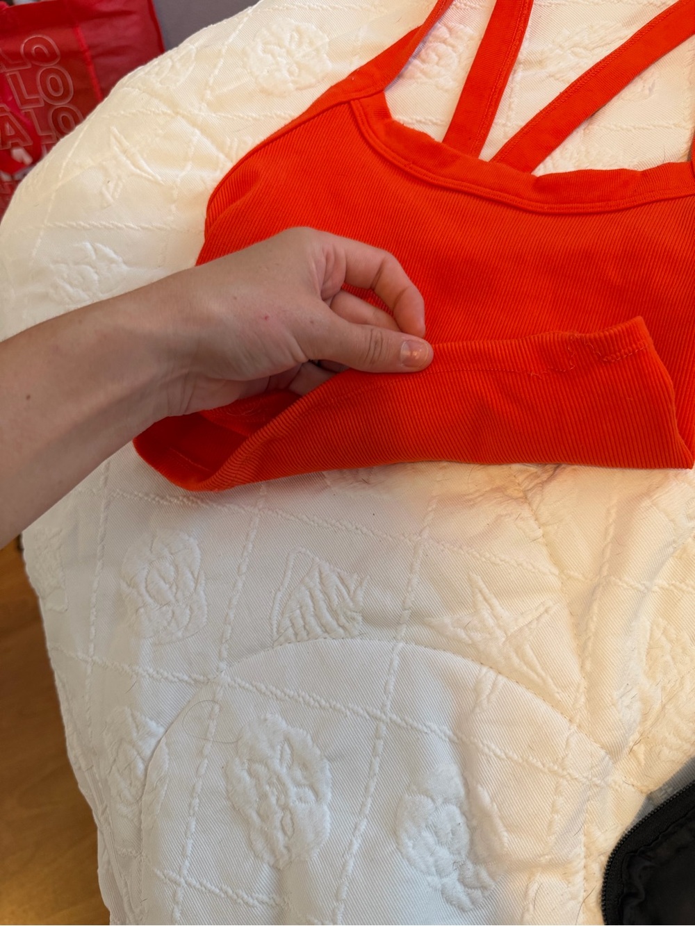 FREE PEOPLE RED TOP - Picture 5 of 8